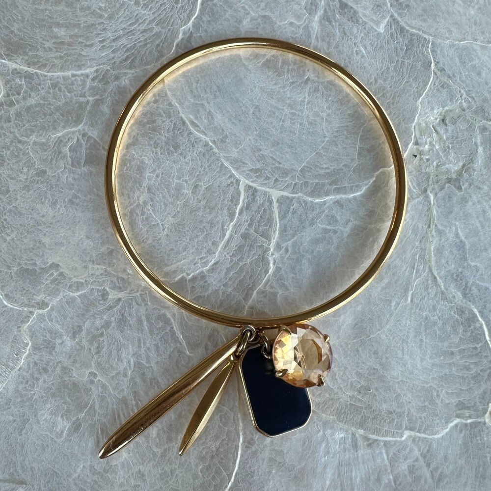 NWOT J.Crew Charmed Thin Gold Bangle